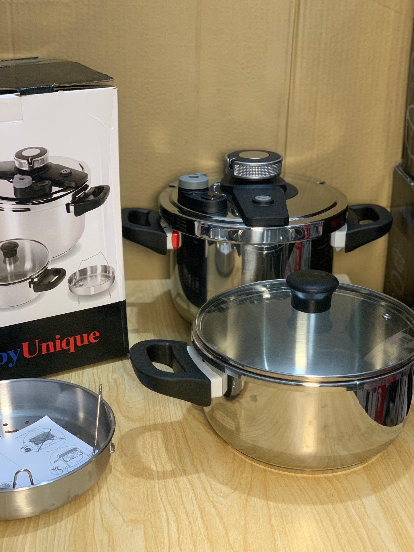 Double steel Cooker and steamer 6L+4L